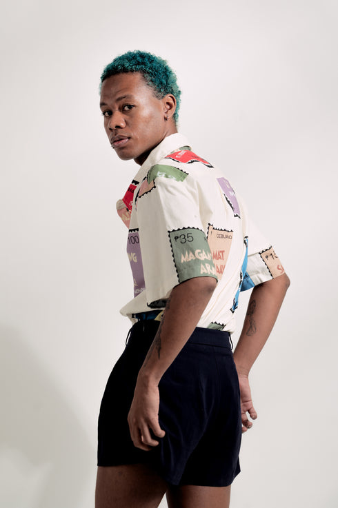 EMGEE by Get Spotted: Isagani Oversized Top in Tatak Pinoy Fabric